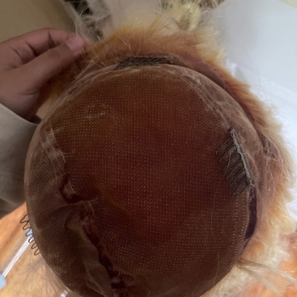 Blonde and Peach Ombré Wig - Picture 11 of 14